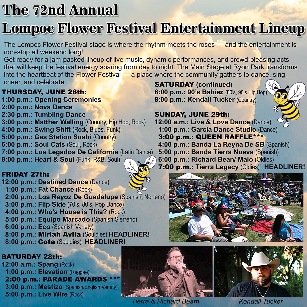 Festival Entertainment Page